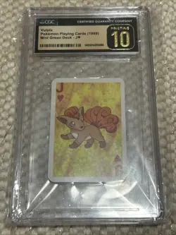 Pokemon - Bicycle Mini Playing Cards - Vulpix - Jack of Hearts - CGC 10 - Image 1