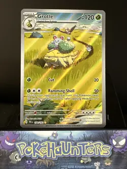 Pokemon Card Grotle 164/162 Temporal Forces Holo Illustration Rare NM - Image 1