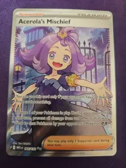 Acerola's Mischief Trainer Supporter Card Pokemon TCG - Image 1