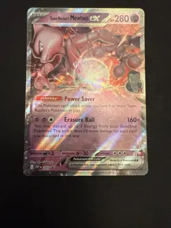 Team Rocket's Mewtwo ex 205 Sv: Scarlet & Violet Promo Cards Holo - Image 1