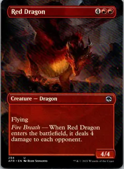 Adventures in the Forgotten Realms #294 Red Dragon (Borderless) - Image 1