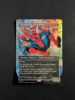 MTG Spectacular Spider-Man Borderless Textured Foil #0240 - Image 1