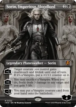 Foil - Sorin, Imperious Bloodlord (Borderless) - 322 / NM / English MTG - Image 1