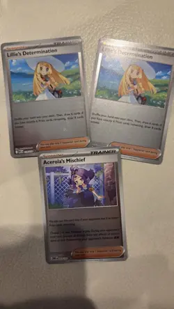 X2 Lillie's Determination (Reverse Holo) 119/132 Pokemon Mega Evolution +1 - Image 1