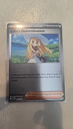 X2 Lillie's Determination (Reverse Holo) 119/132 Pokemon Mega Evolution +1 - Image 2
