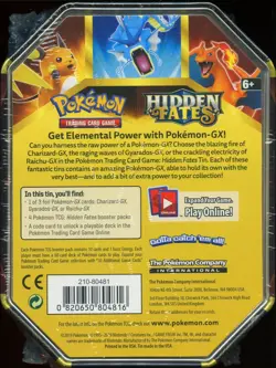 SM Hidden Fates TIN SEALED Charizard GX SM211 (4 Hidden Fates Pokemon Packs) - Image 3