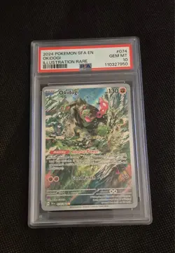 Pokemon Shrouded Fable Okidogi 074/064 PSA 10 - Image 1