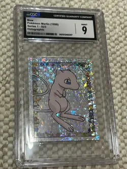 Pokemon 1999 Merlin Mew Prism #S23 Mint PSA 9 - Image 1