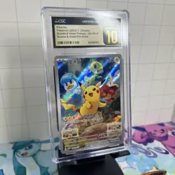 Pikachu Pre-Order Promo 001/SV-P Pokemon Chinese CGC Pristine 10 - Image 2