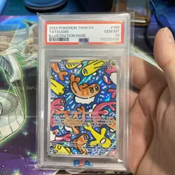 2024 Pokemon TWM Tatsugiri Illustration Rare PSA 10 Gem MT #186/167 Pokemon TCG - Image 2
