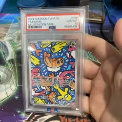 2024 Pokemon TWM Tatsugiri Illustration Rare PSA 10 Gem MT #186/167 Pokemon TCG - Image 5