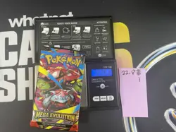 22.81g VERY HEAVY Mega Evolution Pokemon Sealed Booster Pack New SIR/HRU - Image 1