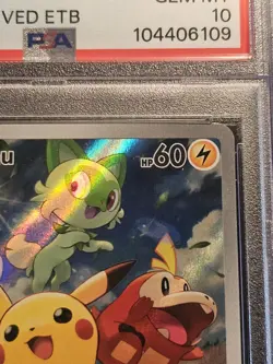 2023 POKEMON SVP PALDEA EVOLVED ETB PROMO #027 PIKACHU PSA 10 - Image 2
