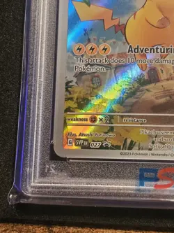 2023 POKEMON SVP PALDEA EVOLVED ETB PROMO #027 PIKACHU PSA 10 - Image 4