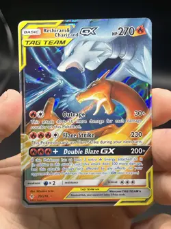 Reshiram & Charizard GX 20/214 Pokemon Unbroken Bonds Tag Team English LP - Image 3