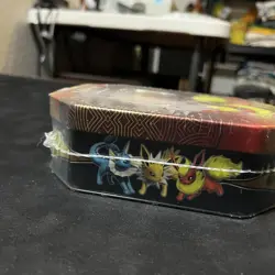 Pokemon TCG Flareon-GX Tin Factory Sealed Eevee Evolutions 4 Booster Packs Code - Image 3