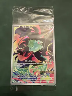 Pokemon Sealed Bulbasaur 133/132 Pokemon TCG Mega Evolution Stamped Promo - Image 1