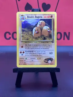 Brock's Dugtrio 22/132 Gym Challenge WOTC Pokemon TCG Regular Rare 1999 LP - Image 2