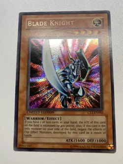 Yugioh Blade Knight Secret Rare Limited Edition CT1-EN002 HP - Image 1