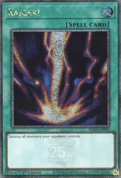 yugioh RAIGEKI RA04-EN036 1AUFLAGE Quarter Century Secret Rare ENGLISCH - Image 1