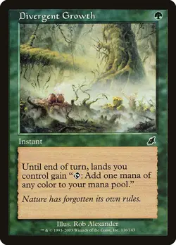 DIVERGENT GROWTH - Scourge - MTG Magic the Gathering Card - Common - Image 1
