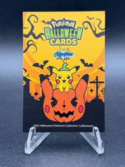 Vaporeon Poncho Pikachu Card - Circle Holo - Collectoons Halloween - Pokemon - Image 2