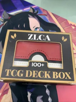 Red Card Deck Box Fits MTG Yu-Gi-Oh! TCG, Card Storage Box with Dividers 100+ - Image 2
