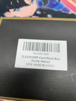 Red Card Deck Box Fits MTG Yu-Gi-Oh! TCG, Card Storage Box with Dividers 100+ - Image 3