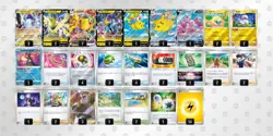 Pokemon Trading Card Deck and Supplies Lot with Sleeves Mats and Cases - Image 4