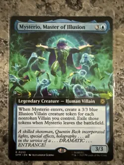 Mysterio, Master of Illusion EXTENDED #253 NM/M MTG Spiderman Magic Card - Image 1
