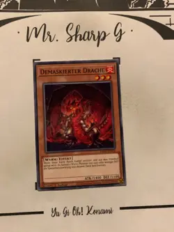 DEMASKIERTER DRACHE - 1. AUFLAGE EGO1-DE016 DEUTSCH Yu-Gi-Oh! CARD COMMON 2021 - Image 3