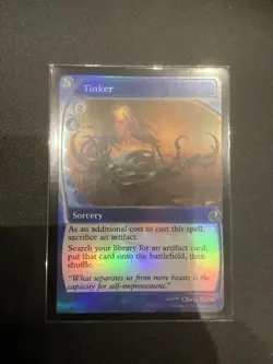 Tinker Sorcery Magic Gathering Foil Card Artifact Search New - Image 1
