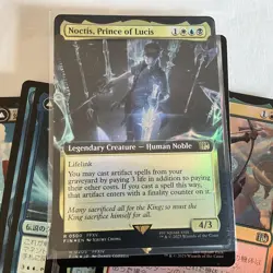 MTG Final Fantasy FF Prince of Lucis Noctis Extended FOIL English Card - Image 1