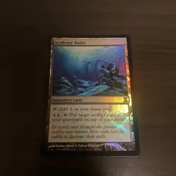 Academy Ruins TSP Foil English Magic The Gathering Card Played - Image 1