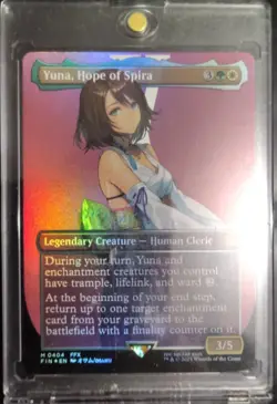 G2U MTG Final Fantasy Yuna Hope of Spira Borderless 0404 Surge Foil - Image 1