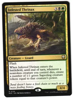 Infested Thrinax 126 R Commander: Modern Horizons 3 MTG - Image 1