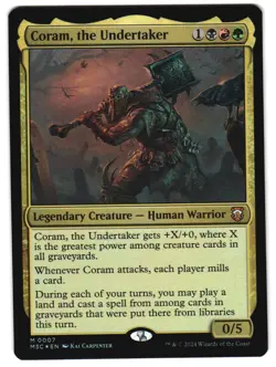 Coram, the Undertaker Foil 7 M Commander: Modern Horizons 3 MTG - Image 1