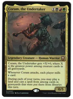 Coram, the Undertaker Foil 7 M Commander: Modern Horizons 3 MTG - Image 1
