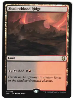 Shadowblood Ridge 373 R Commander: Modern Horizons 3 MTG - Image 1