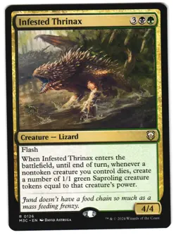 Infested Thrinax 126 R Commander: Modern Horizons 3 MTG - Image 1