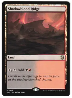 Shadowblood Ridge 373 R Commander: Modern Horizons 3 MTG - Image 1