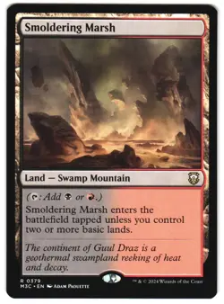 Smoldering Marsh 379 R Commander: Modern Horizons 3 MTG - Image 1