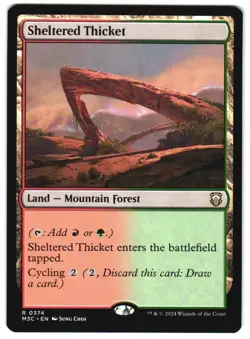 Sheltered Thicket 374 R Commander: Modern Horizons 3 MTG - Image 1