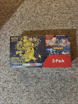 Pokemon TCG SURGING SPARKS - ETB + Booster Bundle Costco 2-Pack Sealed - Image 1