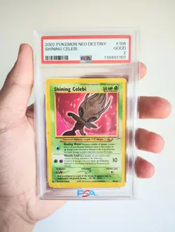 Pokemon 2002 Neo Destiny #106 Shining Celebi PSA 2 - Image 1
