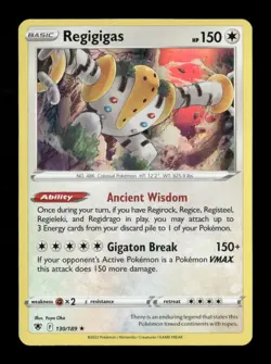 Regigigas Holo Holo Rare SWSH10: Astral Radiance 130/189 NM Pokemon NM - Image 1