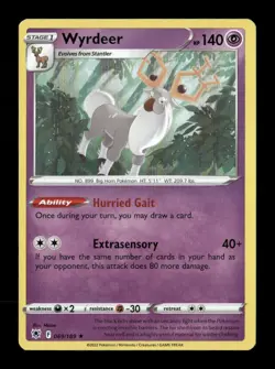 Wyrdeer Holo Holo Rare SWSH10: Astral Radiance 069/189 NM Pokemon NM - Image 1
