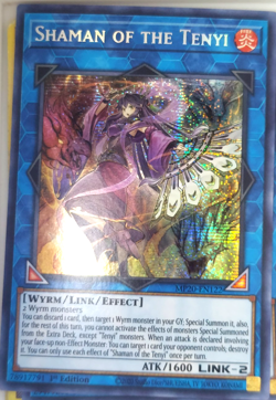 Yugioh Shaman of the Tenyi MP20-EN122 Trading Card Game 1st Ed. TCG CCG - Image 1