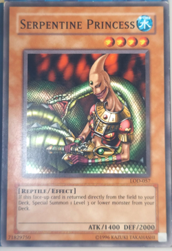 Yugioh Serpentine Princess LOD-057 Trading Card Game TCG CCG - Image 1