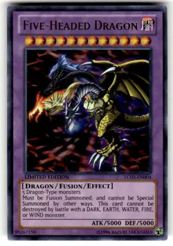 🔥 Yugioh! Five-Headed Dragon LC03-EN004 Limited Edition ULTRA RARE HOLOFOIL NM - Image 1